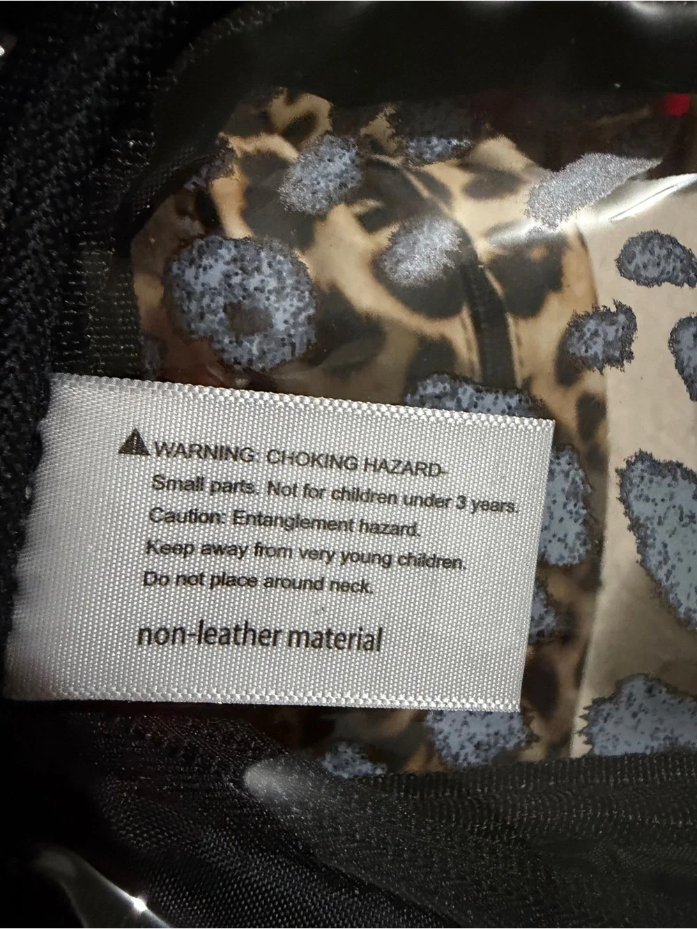 Wonderkids Leopard Print Backpack - Black & Tan